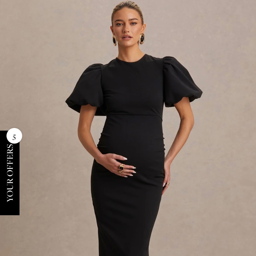 Black Maternity Dress